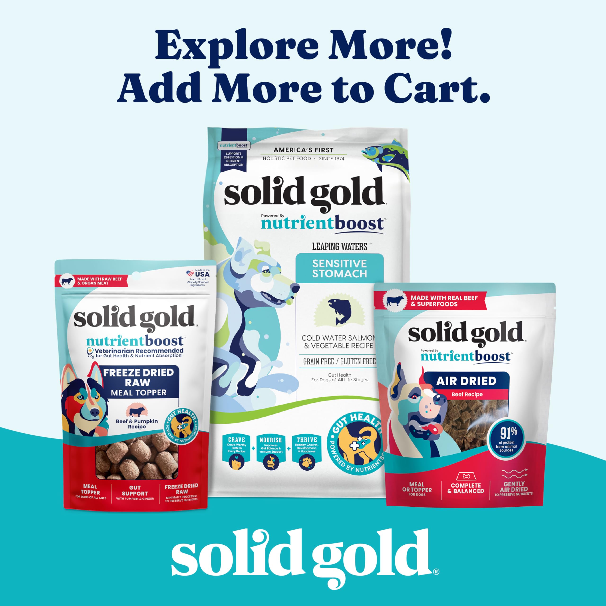 Solid Gold Berry Balance: sabor tocino ahumado en polvo para perros.
