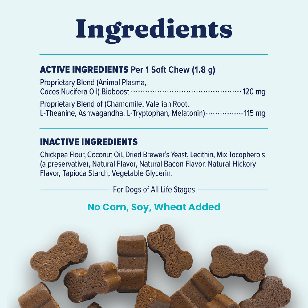 Solid Gold Calming Chews útiles en separaciones y ausencias