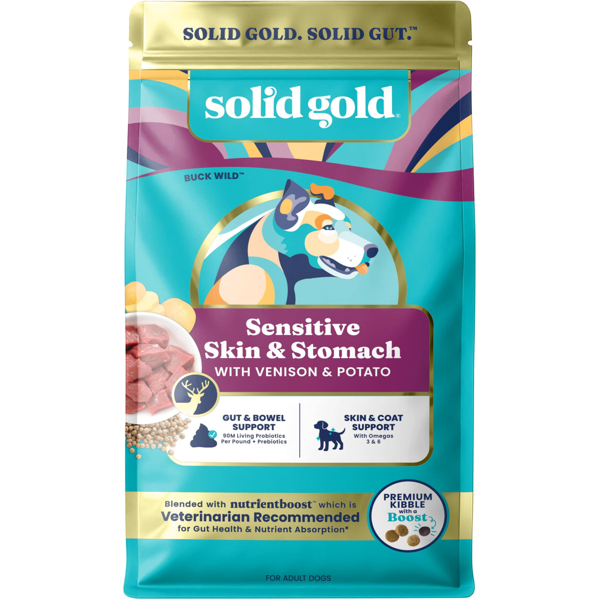 Solid Gold ciervo seco granulos: alimento para perro con estómago sensible