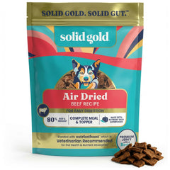 Solid Gold coberturas de alimento para perros deshidratado al aire con proteína real