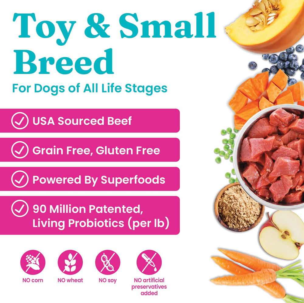 Solid Gold Mighty Mini: carne de res real como primer ingrediente para músculos y energía.