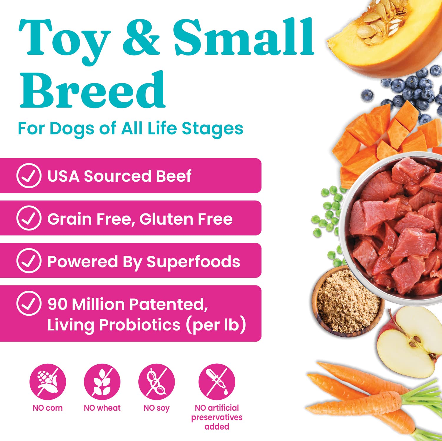 Solid Gold Mighty Mini, receta sin granos ni gluten para estómagos sensibles.