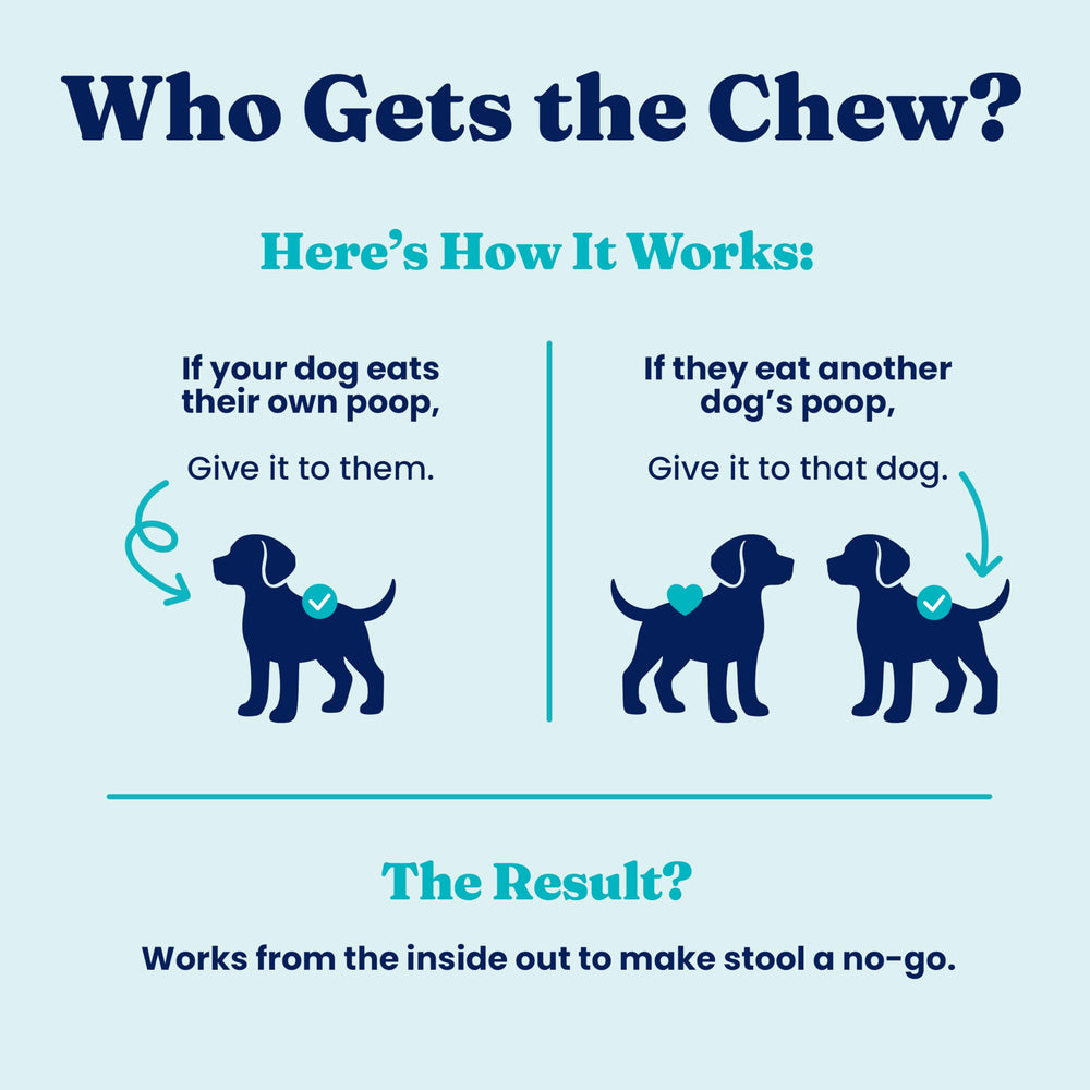 Solid Gold No Poo Chews con probióticos para flora intestinal.