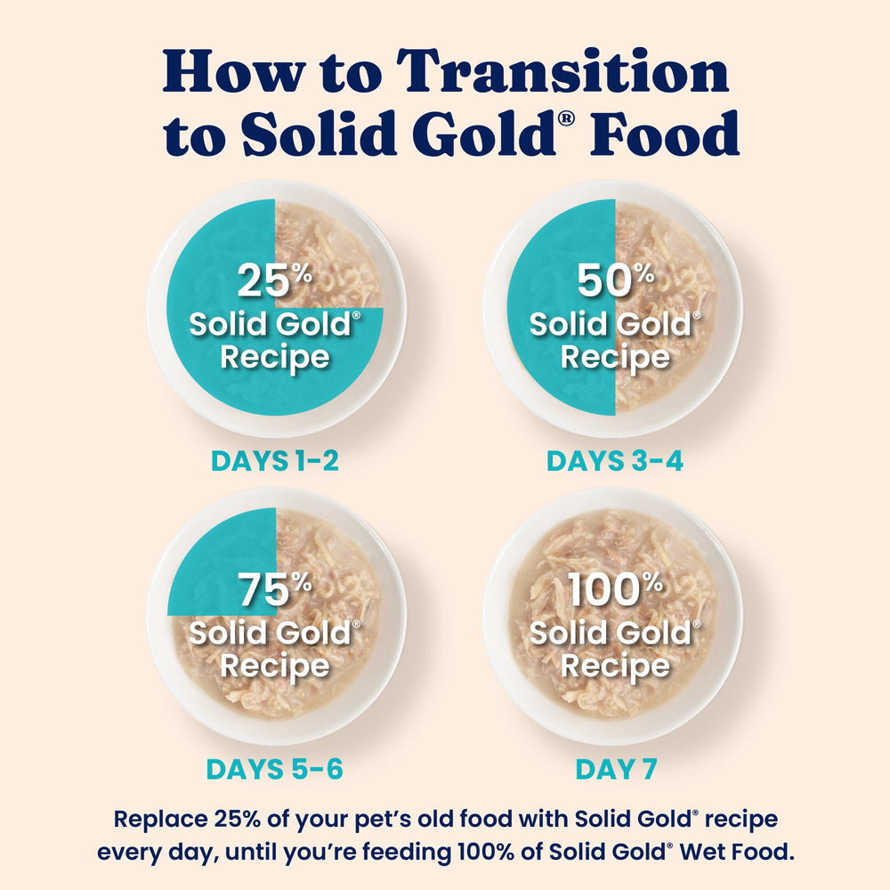 Solid Gold, nutricion completa para desarrollo y energia diaria.