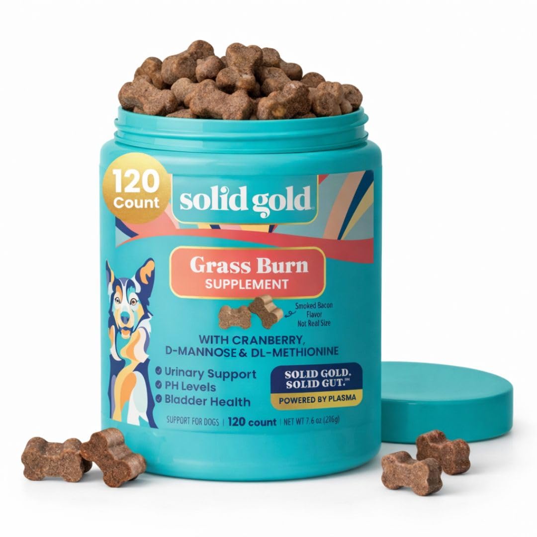 Solid Gold: paquete de suplemento para perros, ideal para el cuidado del césped.