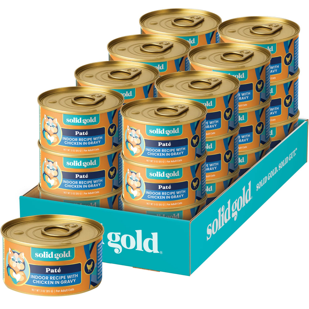 Solid Gold Pate Pollo Real: paté suave con pollo real, ideal para gatos exigentes.
