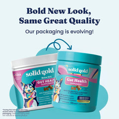 Solid Gold Probiotics para perros, con fibra y prebióticos para apoyo digestivo diario.
