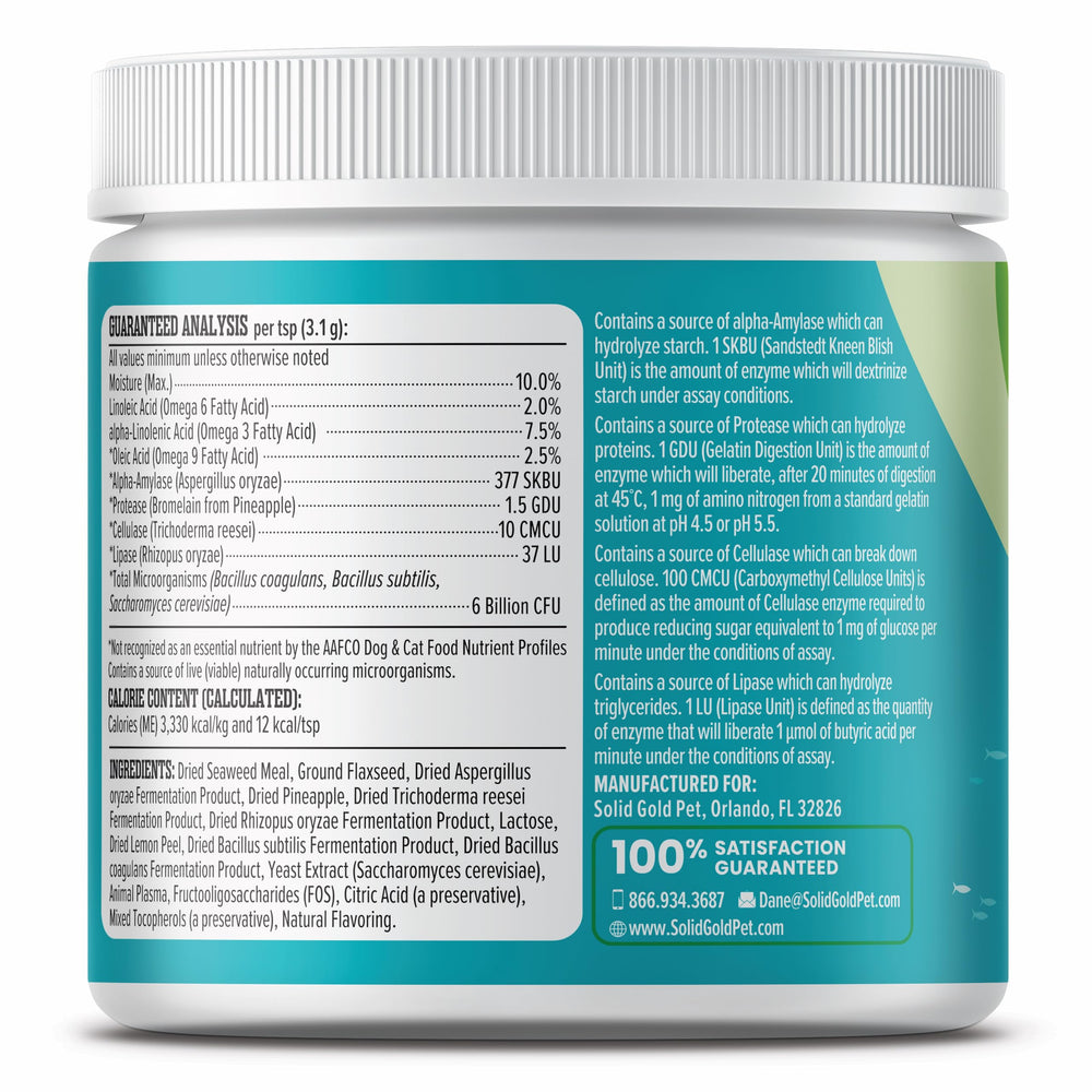 SeaMeal Solid Gold, ImpulsoNutricional para absorción de nutrientes.