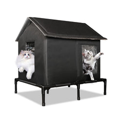 Solvify Casa Exterior para Gatos: vista exterior con aislamiento para climas fríos.