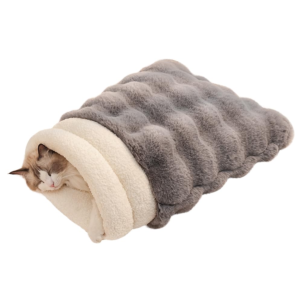 SOMAHE cama-gato autocalentada exterior: refugio cálido para siestas seguras.
