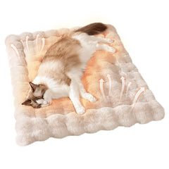 SOMAHE Cama para gato con peluche suave para descansar plácidamente