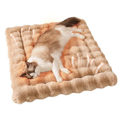 La alfombra de SOMAHE para gatos muestra textura peluche para descanso cómodo