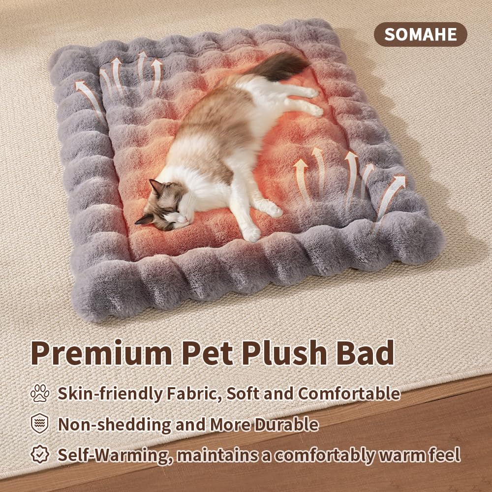SOMAHE cama de gato con base antideslizante para superficies lisas.