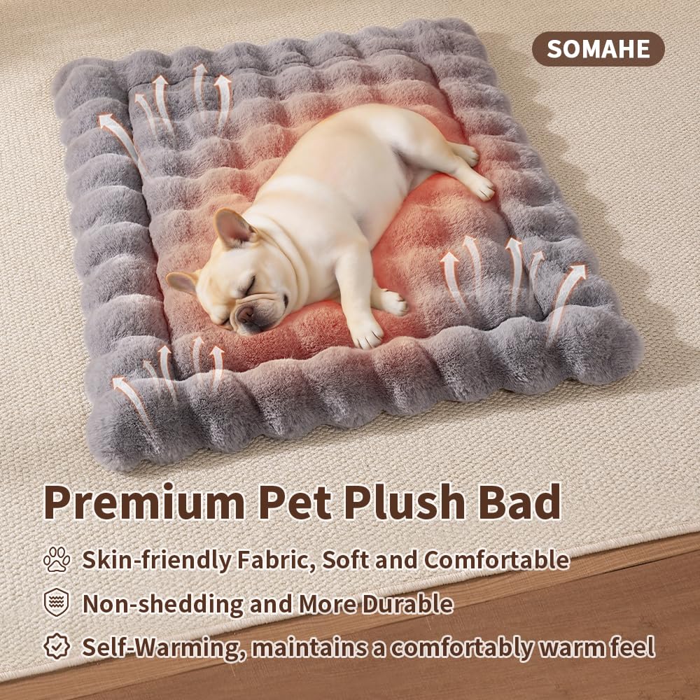 SOMAHE manta-gatos-perros-pequenos-27x20-gris: tamaño ideal para mascotas en casa