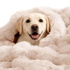 SOMAHE manta para perros, doble cara sherpa, calidez suave para noches frías.