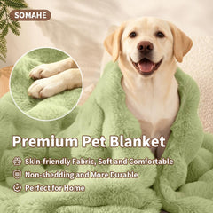 Manta SOMAHE de tejido doble resistente para perros grandes, uso diario en casa.