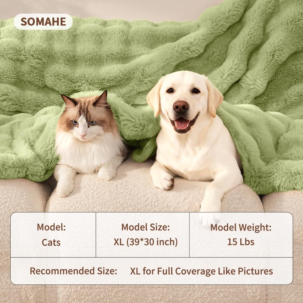 Manta SOMAHE para uso en jaula/cama de perro, protección y confort.