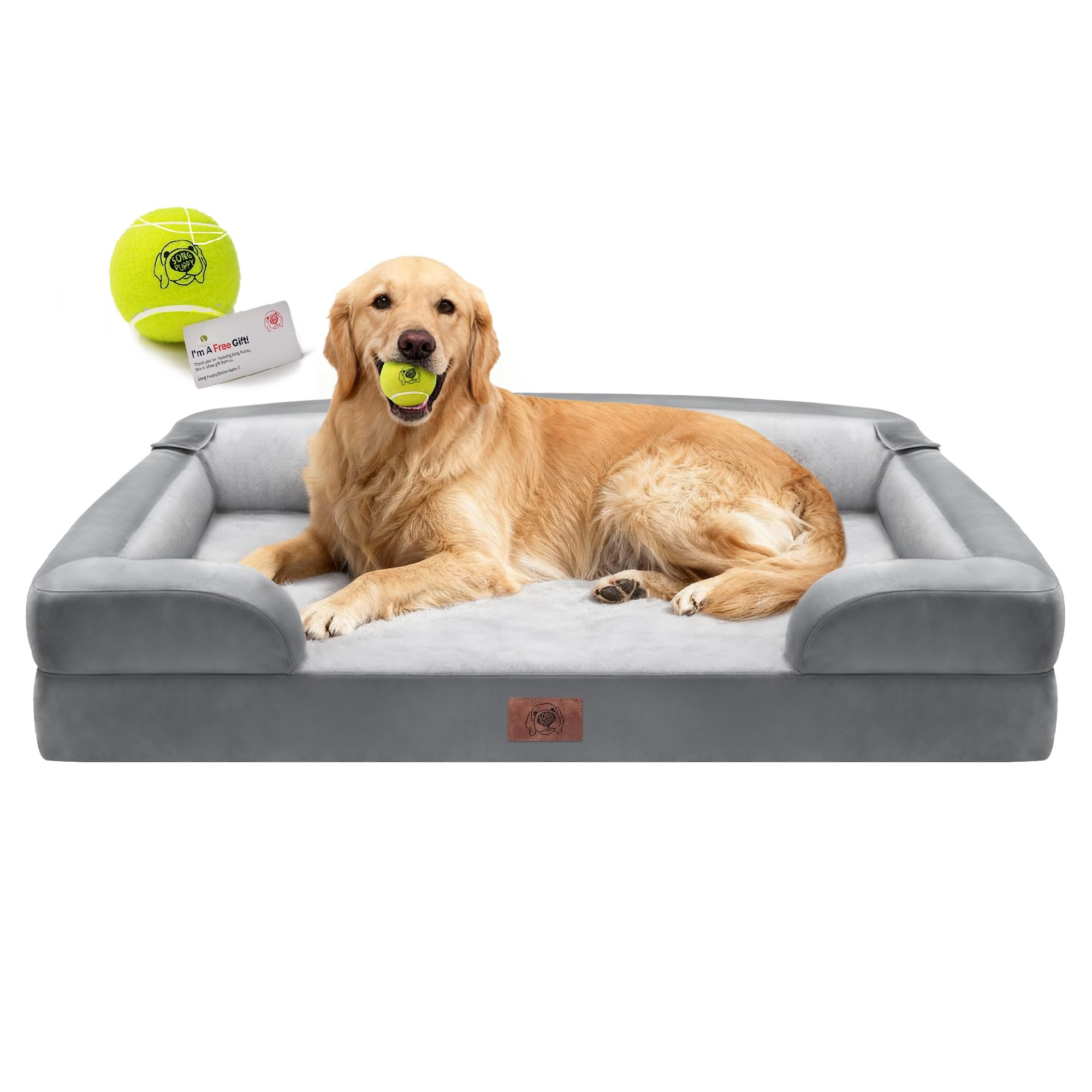 Cama Song Puppy extragrande con espuma memory ortopédica para apoyo cómodo