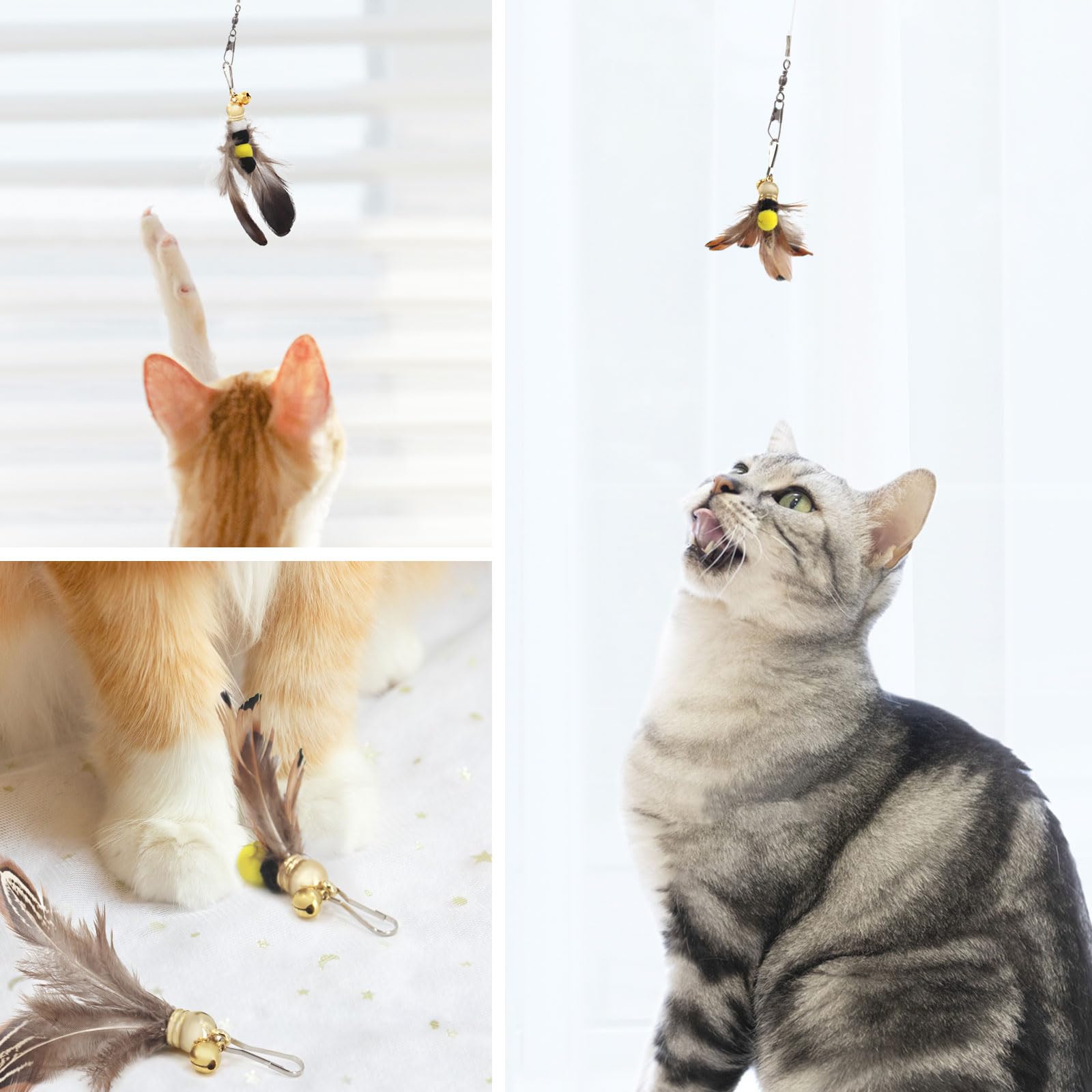 SONGWAY juego seguro para gatos con materiales naturales y sin tintes.