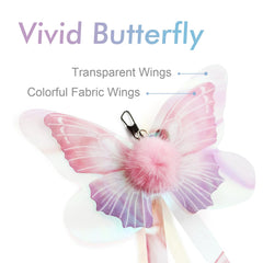 SONGWAY refacciones de mariposa multicolor con campanillas para juego
