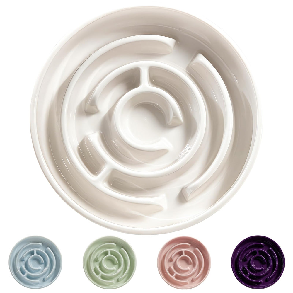 Soniuong cuenco lento ceramico para comer despacio y evitar atragantamientos.