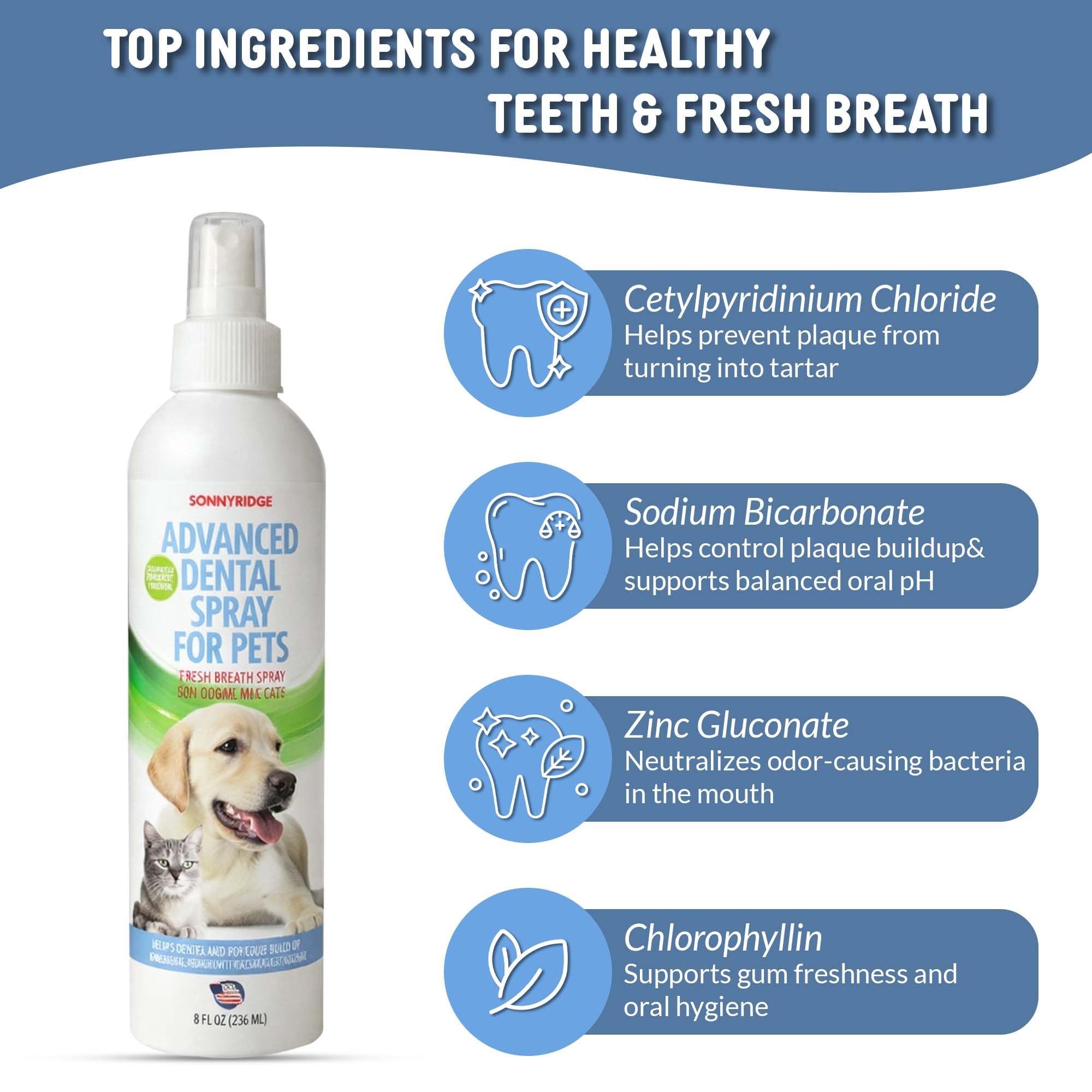 Sonnyridge spray dental, aplicación en encías para dientes sanos.