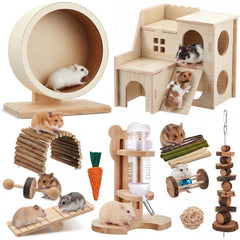 Sonwyoung rueda silenciosa para hamster, ejercicio tranquilo y nocturno
