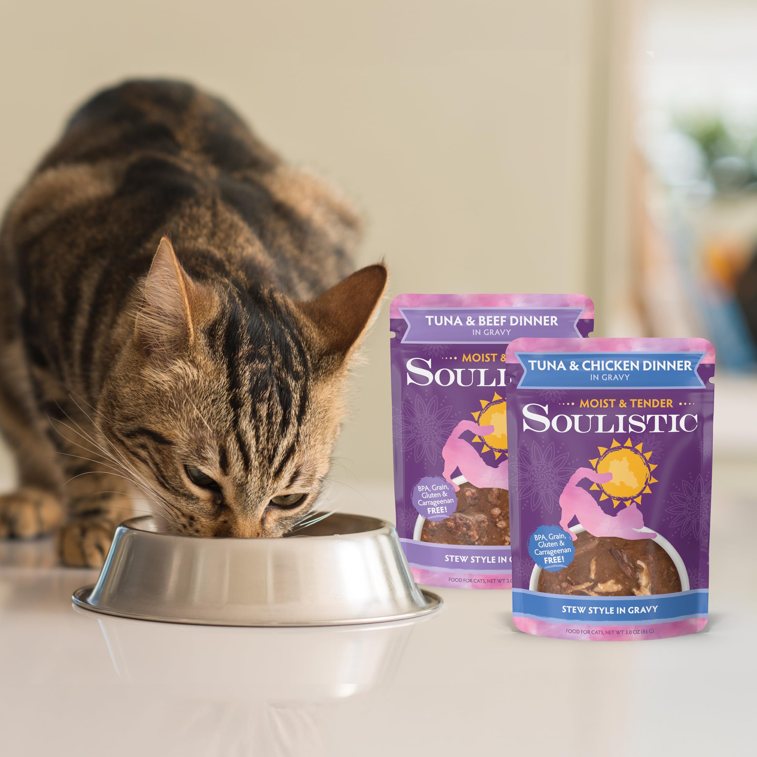 Soulistic Gato exigente: sabor y aroma atractivos para estimular el apetito.