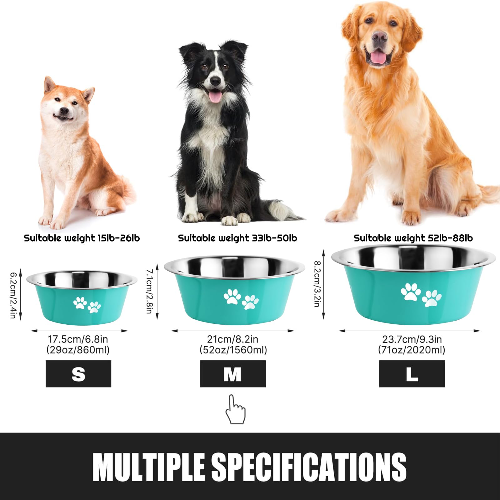 SO UXU tazón cómodo para casa, ideal para perros pequeños y medianos.