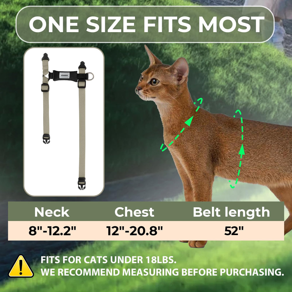 Diseño no estrangulante con respaldo acolchado Sovarin para gato.