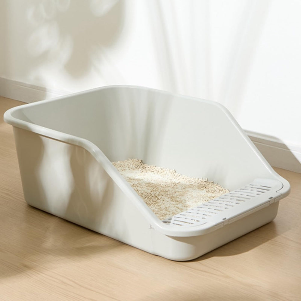 SpaceTime caja-gato uso diario gris: ideal para hogares con gatos indoor
