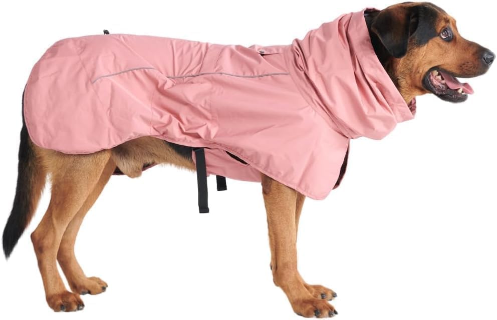 Spark Paws chubasquero para perro impermeable Sea Pink, protege de lluvia y viento.