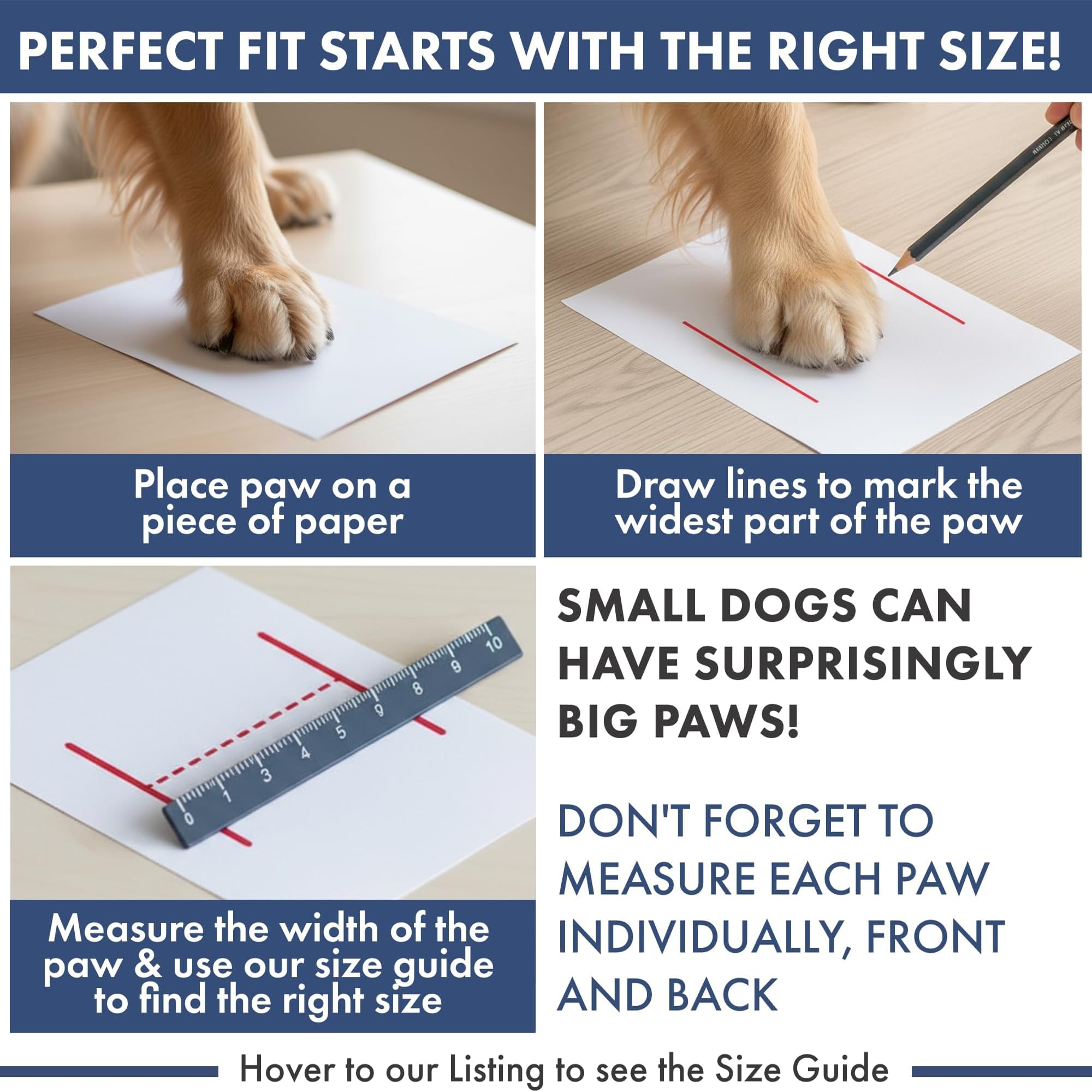 Ajuste seguro con velcros dobles de Spark Paws durante caminatas