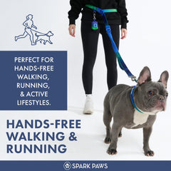 Spark Paws, cordón elástico de absorción: reduce tirones para paseos más suaves.