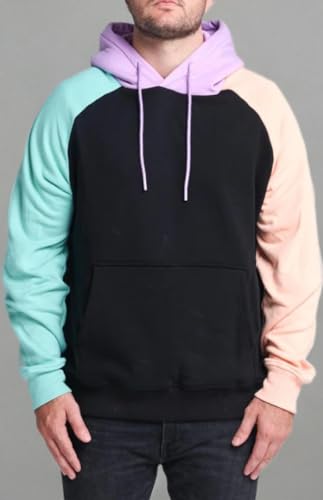 Spark Paws Sudadera Humana Bloque de Color Ciber, uso diario con estilo y calidez.