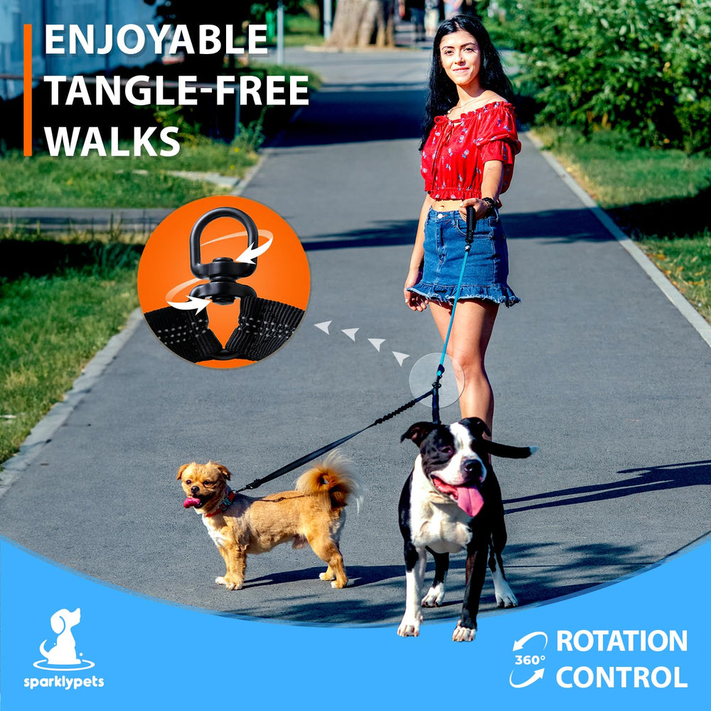 SparklyPets mango ergonómico suave, agarre cómodo durante paseos prolongados.