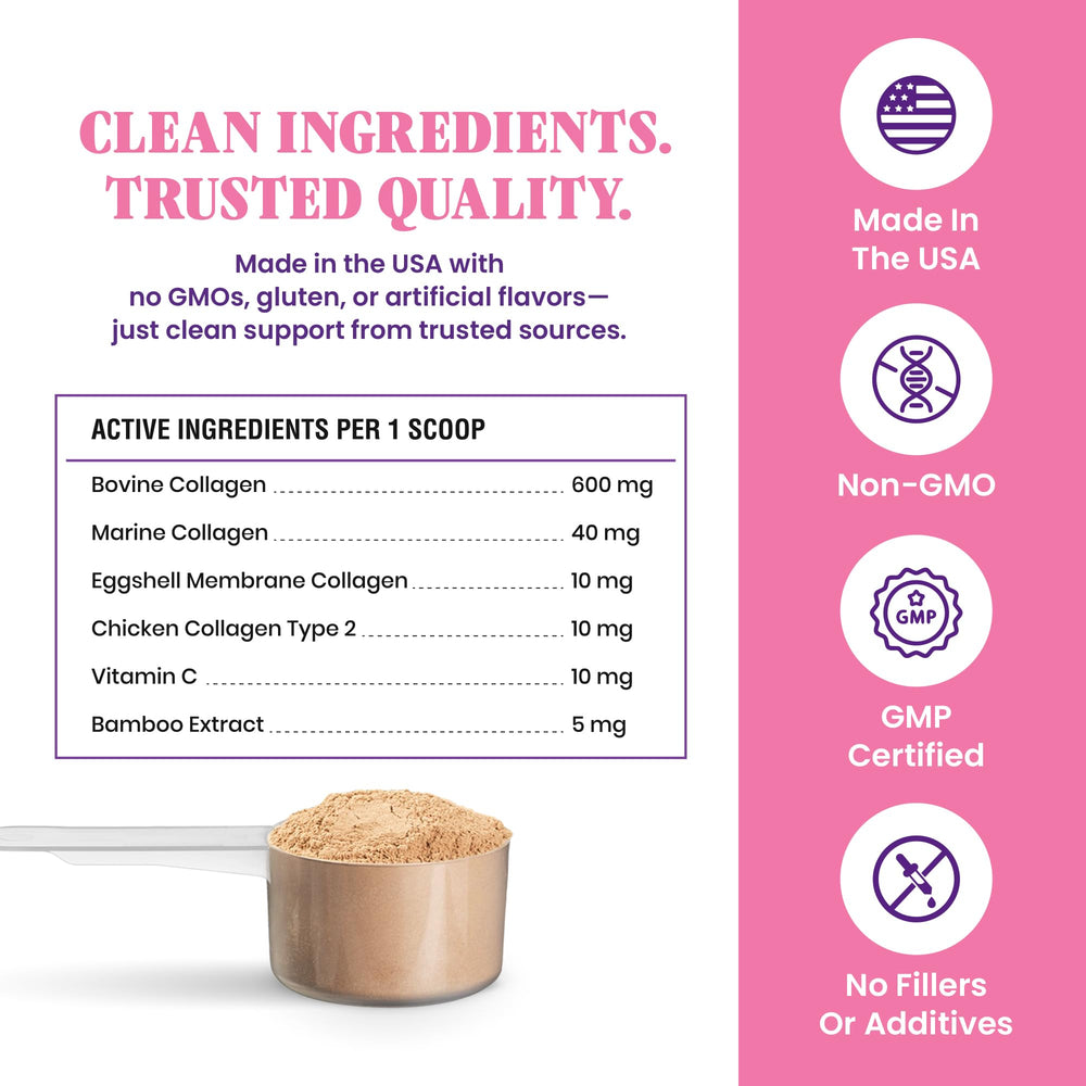 Special Breed 5X Collagen, polvo para perros, fácil de medir y añadir a la comida.