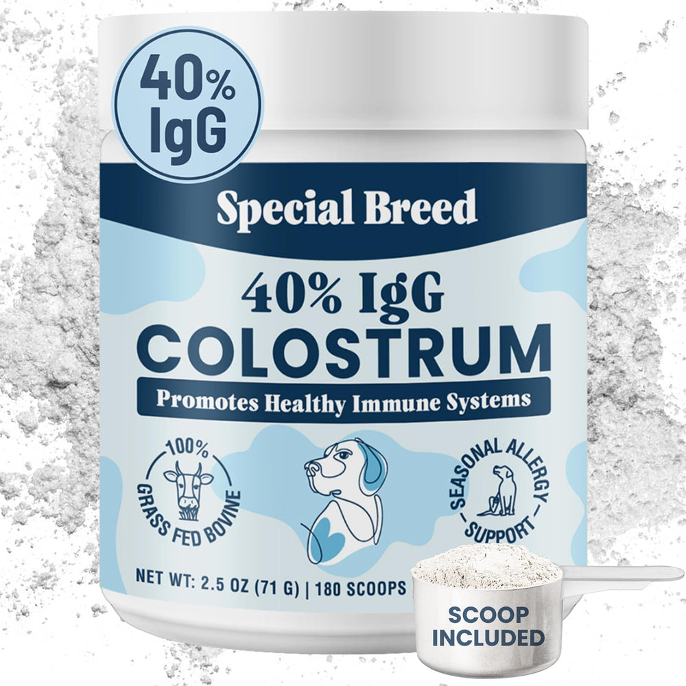 Special Breed colostro de pasto empaque compacto para almacenar y apoyar el sistema inmune