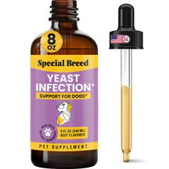 Special Breed Gotas: vertido de la botella para iniciar la dosis diaria.