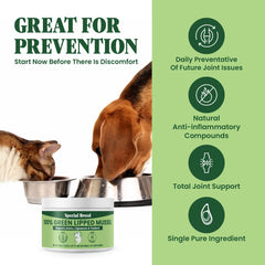Special Breed origen Nueva Zelanda, mejillón verde puro para la salud articular.