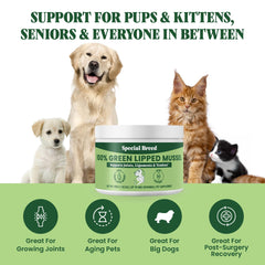 Special Breed polvo para gatos, ayuda a la salud de las articulaciones felinas.