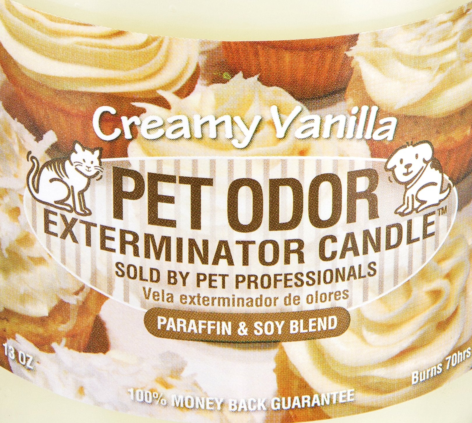 Paquete de dos velas SPECIALTY PET PRODUCTS, vainilla cremosa para perfumar.