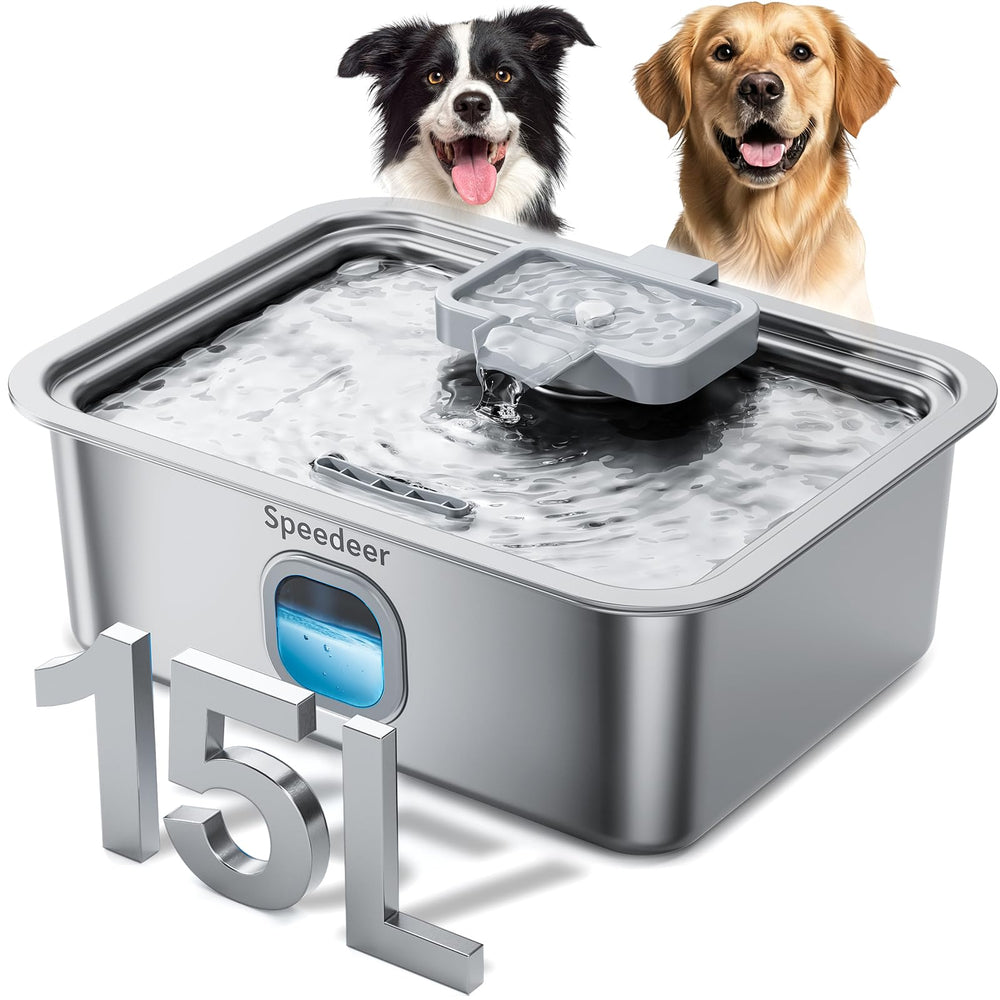 Speedeer bebedero para perros grandes, alta capacidad, ideal para varias mascotas.