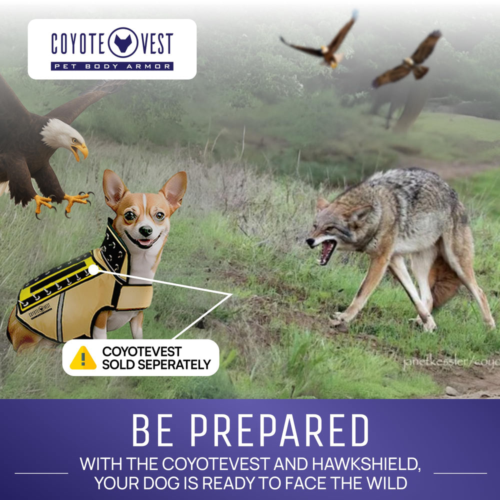 SpikeVest HawkShield alta-visibilidad-amarilla: visibilidad mejorada para paseos nocturnos