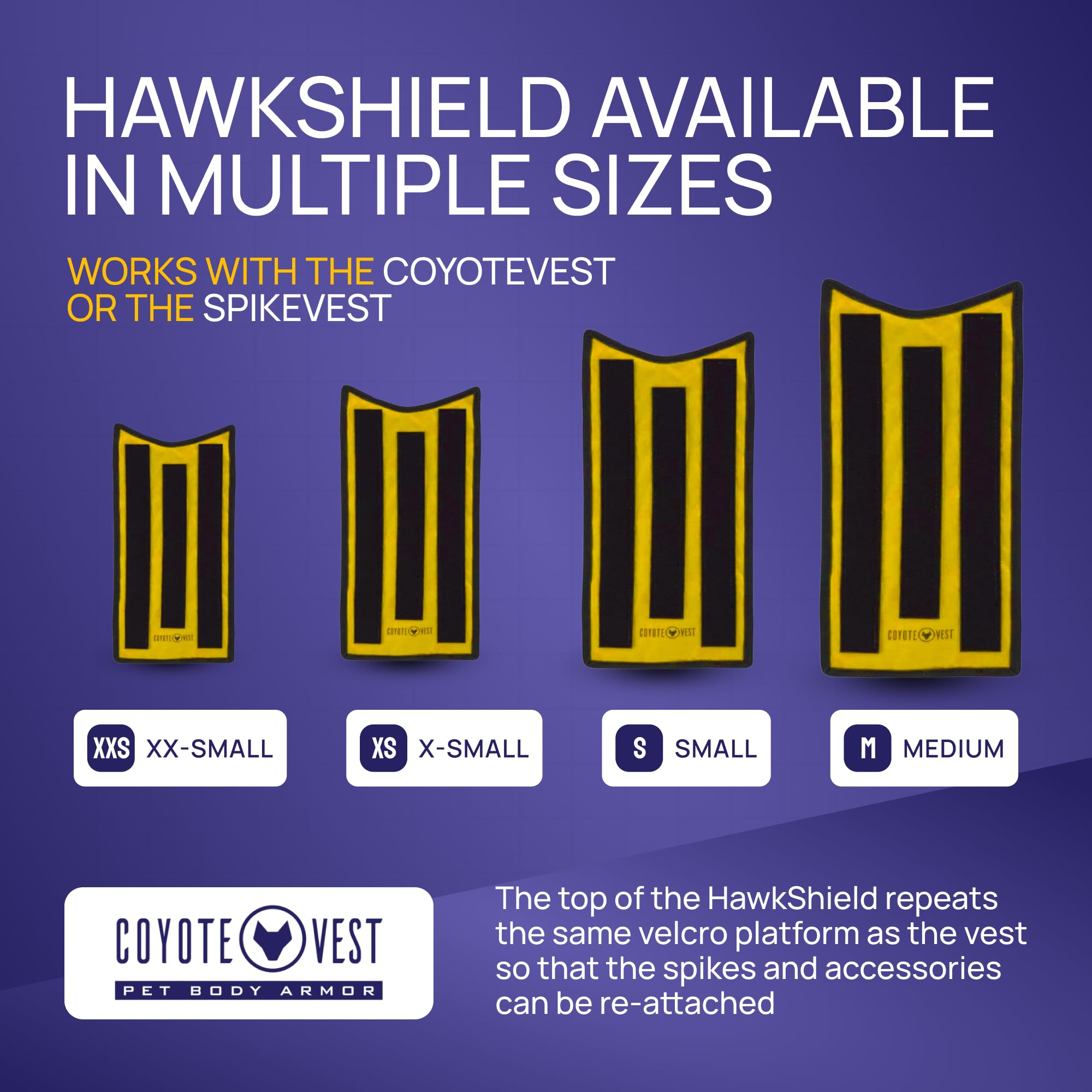 SpikeVest HawkShield panel-dorso: compatible con SpikeVest para protección adicional