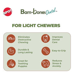 SPOT Bam-Bones textura dual: extremos resistentes y centro masajeante