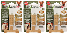 SPOT Bam-Bones Plus mordedor duradero para perros pequeños, sabor a pollo, ayuda en la masticación