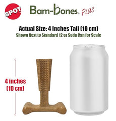 SPOT Bam-Bones Plus T-Bone, mordedor con fibra de bambú y nylon