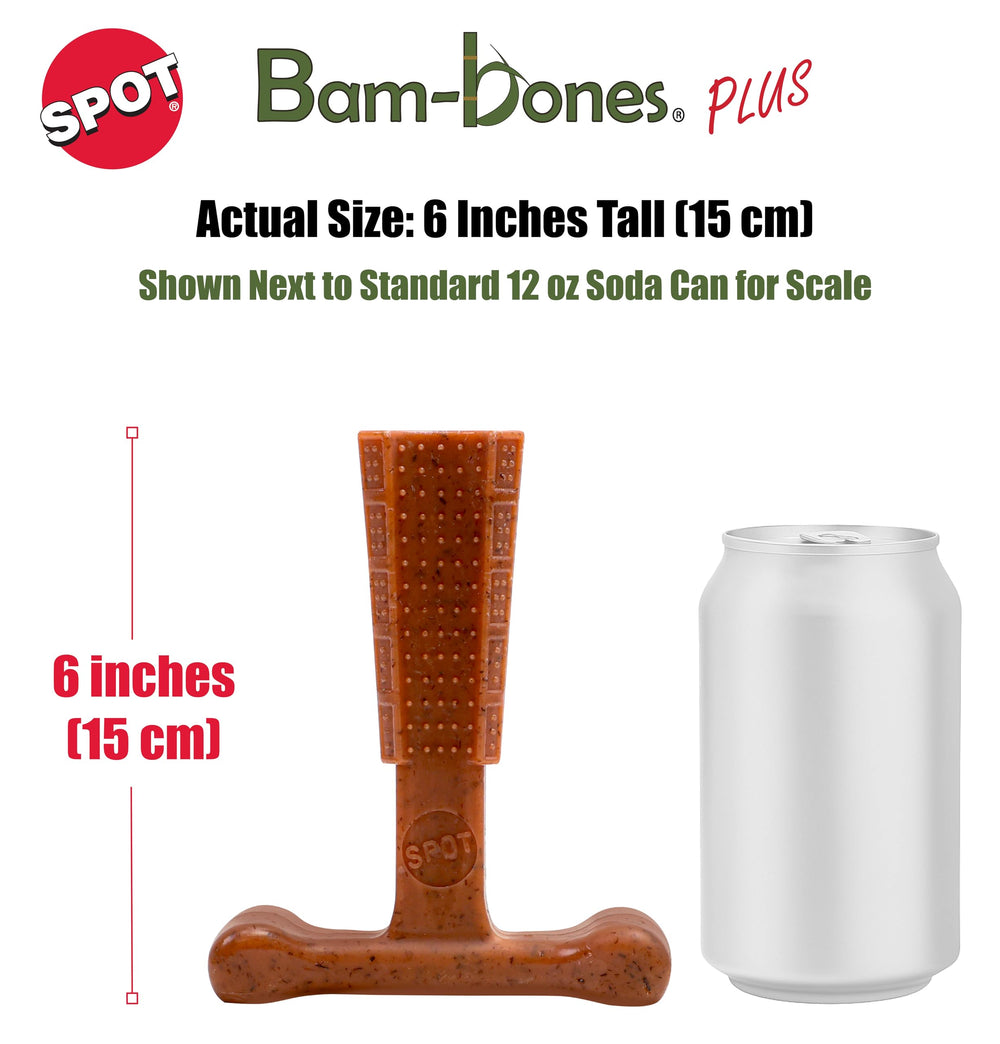 SPOT Bam-Bones Plus T-Bone: limpieza dental al masticar durante horas.
