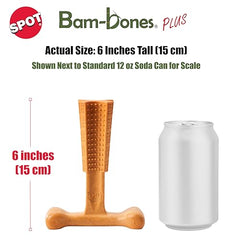 SPOT Bam-Bones Plus TBone, tamaño mediano para perros de hasta 60 libras.